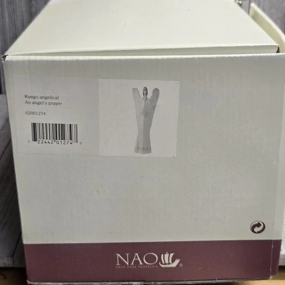 Lladro NAO An Angel's Prayer Porcelain Figurine Large Vintage Christmas - Picture 12 of 12